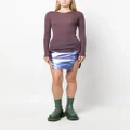 Rick Owens Diana side-slit skirt - Purple