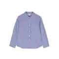 Bonpoint check-print long-sleeve shirt - Blue
