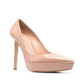 Gianvito Rossi 130mm patent-leather platform pumps - Pink