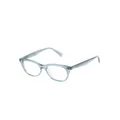 Oliver Peoples Dezerai rectangle-frame glasses - Blue