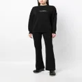 Moncler debossed-logo cotton sweatshirt - Black