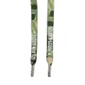 Golden Goose logo camouflage-print shoe laces - Green