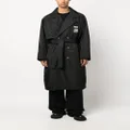 Song For The Mute double-breasted trench coat - Black