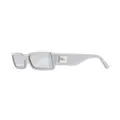 Dolce & Gabbana Eyewear logo-plaque rectangle-frame sunglasses - Grey