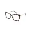 Jimmy Choo Eyewear tortoiseshell cat-eye glasses - Brown