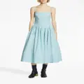 Proenza Schouler bustier-style cotton-blend dress - Blue