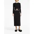 Proenza Schouler low-rise fine-knit skirt - Black