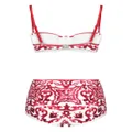 Dolce & Gabbana Maiolica-print bikini set - Red