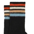 ETRO striped colour-block wool-blend socks - Black