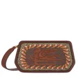 ETRO Essential embroidered crossbody bag - Brown