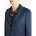 ETRO notched-lapels jersey blazer - Blue