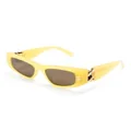 Stella McCartney Eyewear Falabella rectangle-frame sunglasses - Yellow