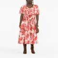 ETRO floral-print pleated dress - Pink