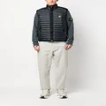 Stone Island Compass-patch padded gilet - Blue