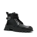 Dsquared2 logo-buckle leather ankle boots - Black