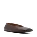 Marsèll Spatolona square-toe ballerina shoes - Brown