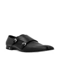 Philipp Plein almond-toe leather derby shoes - Black