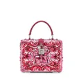 Dolce & Gabbana Dolce Box Majolica-print shoulder bag - Pink
