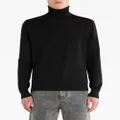 ETRO roll-neck cashmere-silk blend jumper - Black