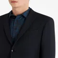ETRO notched-lapels virgin wool-blend blazer - Black