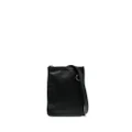 Jil Sander leather messenger bag - Black