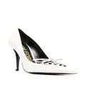 TOM FORD 110mm lace-up leather pumps - White