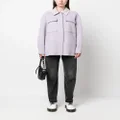 Calvin Klein spread-collar wool shirt jacket - Purple