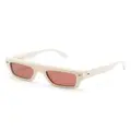 Alexander McQueen square-frame tinted sunglasses - Neutrals