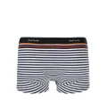 Paul Smith stripe-pattern organic-cotton boxers - Blue