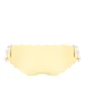 Marysia Spring Tie scallop-edge bikini bottoms - Yellow