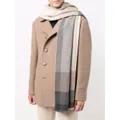 Brunello Cucinelli colour-block cashmere scarf - Grey