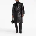Versace leather trench coat - Black