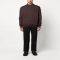 Zegna logo-print cotton sweatshirt - Brown