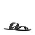 Ancient Greek Sandals Jason cross-strap leather sandals - Black