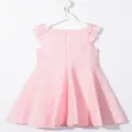 David Charles floral-apliquée sleeveless mini dress - Pink