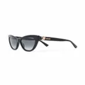 Moschino Eyewear cat-eye frame sunglasses - Black