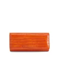 Giuseppe Zanotti Wendy crocodile-effect clutch bag - Orange