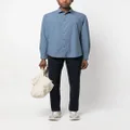Sunspel plain cotton shirt - Blue