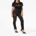Philipp Plein high-rise skinny faded jeans - Black