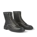 Jimmy Choo Nola crystal-embellished leather boots - Black