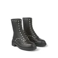 Jimmy Choo Nola crystal-embellished leather boots - Black