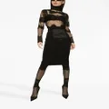 Dolce & Gabbana high-waisted midi skirt - Black