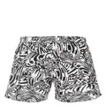 Moncler logo-print swim shorts - Black