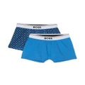 BOSS Kidswear printed boxer briefs set - Blue