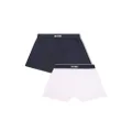 BOSS Kidswear logo-waistband boxer shorts (pack of two) - Blue