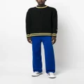 MSGM tailored striped trousers - Blue