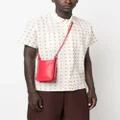 Longchamp Le Foulonné leather phone case - Red