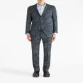 ETRO single-breasted floral-print jacket - Blue