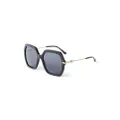 Jimmy Choo Eyewear Esther oversize-frame sunglasses - Black