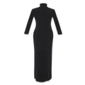 Saint Laurent roll-neck virgin wool dress - Black
